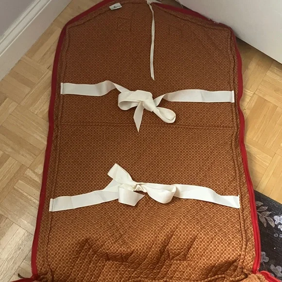 Vera Bradley garment bag EUC Red Leaf retired pattern 1997 - Picture 8 of 9